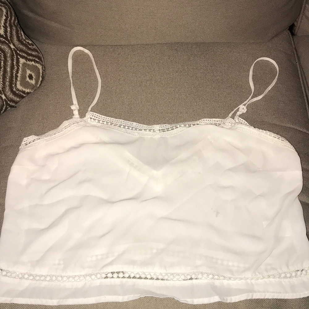 White crop top